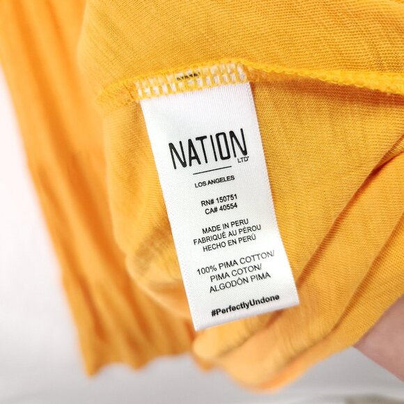 Revolve Nation LTD Josie Midi Dress Size Medium Shirred Square Neck Tiered - Picture 10 of 12